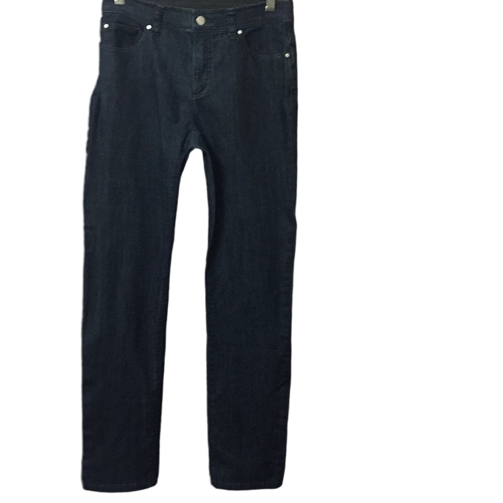 CHICO’S seriously slimming dark wash straight leg jeans size 00 dress to casual.